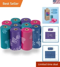 Best Pet Supplies Dog Poop Bags for Waste (150 Bags) Refuse Cleanup, Doggy Roll