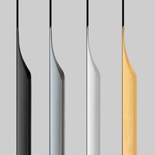 5 Pack Finger Pulls for Cabinets, Streamlined Long Concealed Handle for Home ...