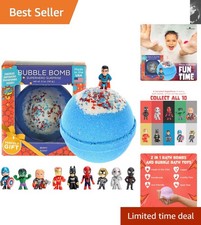 Delightful Superhero Bath Bombs for Kids - Surprise Toys Fruity Berry Scent