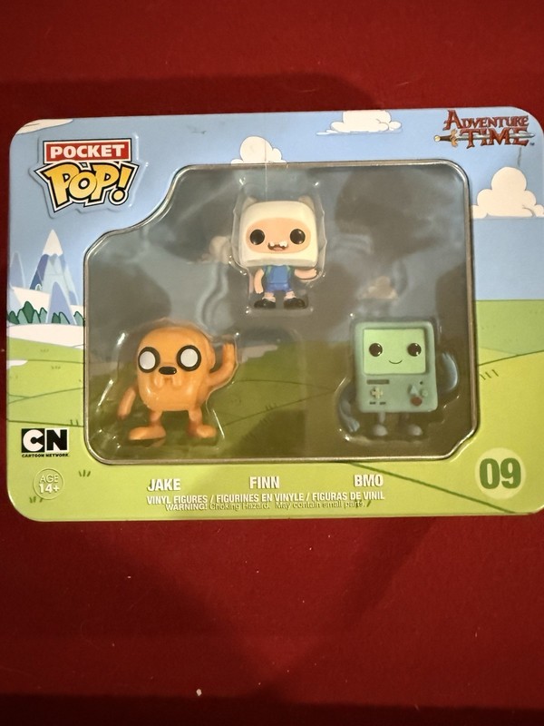 Adventure Time 3 Pack Jake BMO Finn Pocket Pop Vinyl Figure Funko Exclusive New