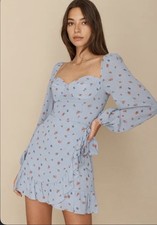 Reformation Light Blue Cammi Dress Size 4