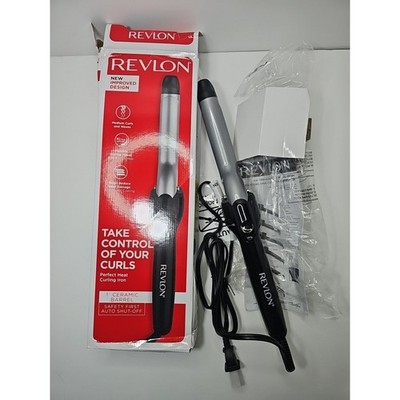 REVLON Perfect Heat Curling Iron 1'' Ceramic Barrel Perfect Heat Curling Iron