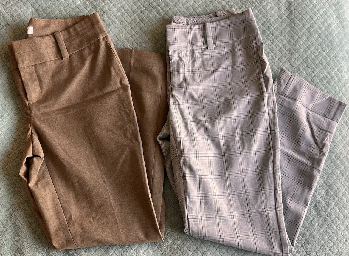 2 pack - CALVIN KLEIN Women's Slim Fit Dress Pants Capri Used