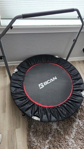 BCAN 40/48" Foldable Mini Trampoline Max Load 330lbs/440lbs, Very Good Condition