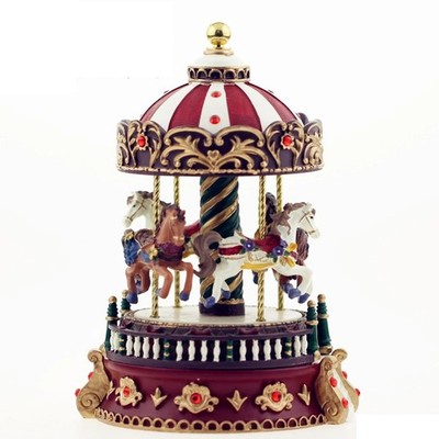 Kreatives Karussell Spieluhr Ornament Harz Basteln Weihnachten Geschenk Deko