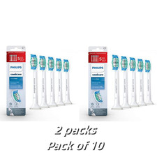 10 Pack C1 Sonicare Simply Clean Replacement Toothbrush Brush Heads HX6015/03