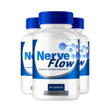 3-Pack Nerve Flow Capsules   NerveFlow Natural Glycogen Support - 180 Capsules