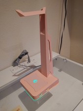 RGB Gaming Headset Stand with 2 USB Ports, Game Headphone Mount for PC, Xbox...