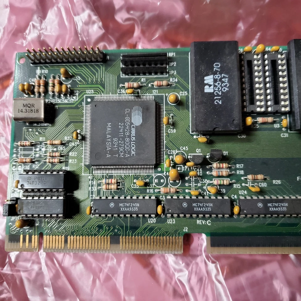 ISA video card - Cirrus Logic CL-GD5428-80QC  - Image 4 of 4