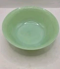 Vintage Jadeite Fire King Oven Ware Jane Ray Ribbed Serving Bowl 8 1/4"