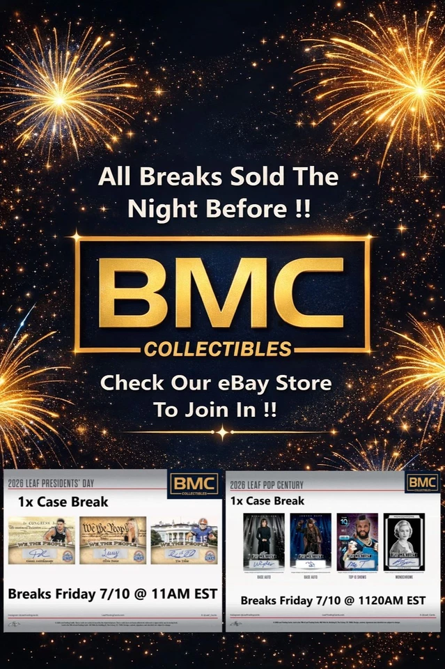 BMC Collectibles Pre-Sold Breaks 7/10