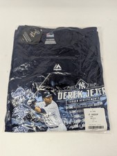 NWT New York Yankees Derek Jeter 2 Career Achievements Majestic Shirt Men s 2XL