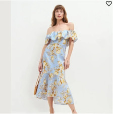 Reformation Baela Floral Midi Dress in Heavenly 0 NWOT