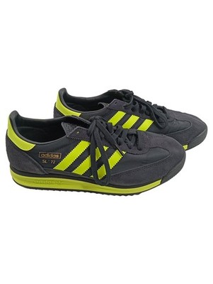 Adidas SL 72 Herren Sneaker Sportschuhe Gr. 42 Grau Neongelb Retro
