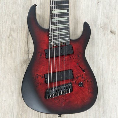 Legator LM-9 Lucas Mann Signature 9-String Multi-Scale Guitar, Midnight Wine