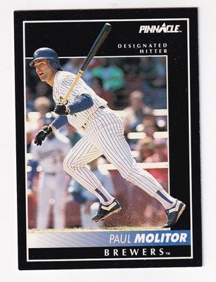 1992 Score Pinnacle Baseball card #8 Milwaukee Brewers Paul Molitor