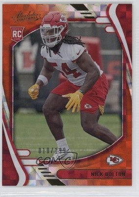 2021 Panini Absolute Rookies Orange Mosaic /199 Nick Bolton #162 Rookie RC 0q3