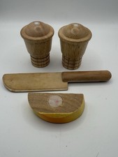 Melissa and Doug Magnetic Wood Ice Cream Cones, Fruit Knife  Peach Slice