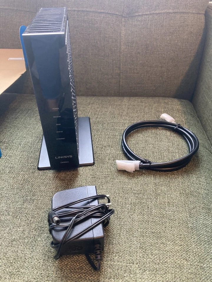 Linksys CM3024 DOCSIS 3.0 24x8 Cable Modem 960 Mbps Xfinity Cox Charter Tested - Image 3 of 3
