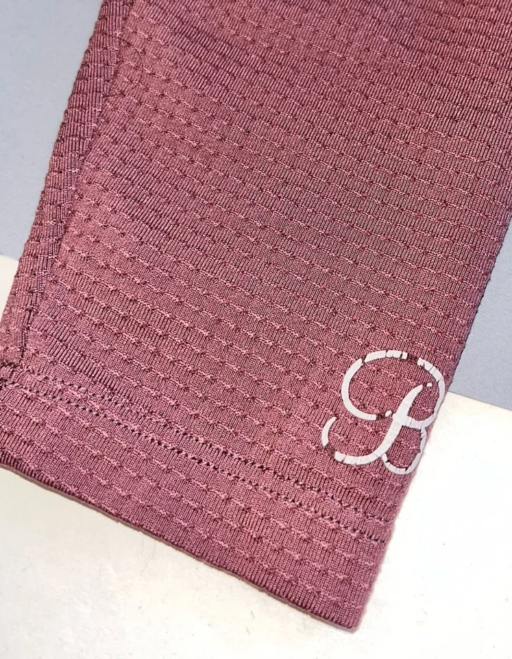 Pre-owned BOMBSHELL Mesh Thigh High Leggings Heathered Mauve White-Size XS VGUC! - Image 3 of 4