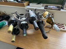 9 Bottle Wine Rack In Polished Aluminium or Chrome. It’s Sleek, Solid Design.