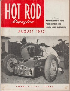 HOT ROD August 1950 Ford 1932 V8 Salt Flats Dry Lake NHRA SCTA drag racing