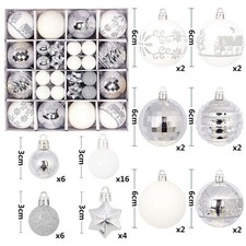 44x Large Christmas Baubles Xmas Tree Balls Decor Party Wedding Ornament Gift UK