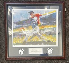 Leroy Neiman & Joe DiMaggio ARTISTS PROOF /56 Dual Signed Print W/ COA