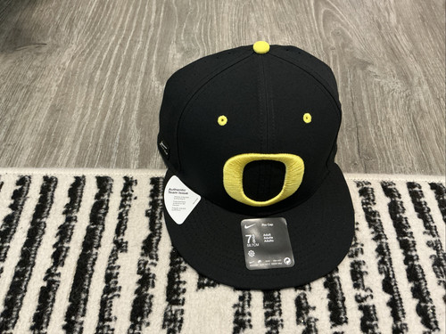 Nike Oregon Ducks Pro Hat Baseball Adult Size: 7 3/8 Black/Yellow On-Field