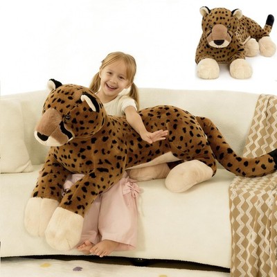 Maogolan Large Cheetah Stuffed Animal Giant Cheetah Plush Toy For Girl Boy