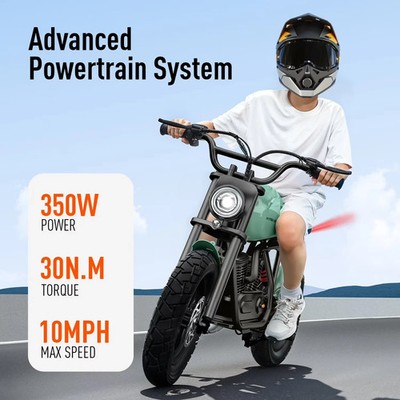 36V Electric Motorbike Ride-On 10 MPH top speed -For Older Kids & Teens