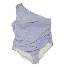 NWT J.Crew Ruched One Shoulder One Piece Swimsuit Vacation Beach Plus Size 24