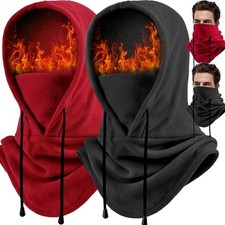 Fleece Balaclava Hood with Mask - Windproof Warm for Winter Outdoor Activities