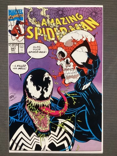 Amazing Spider-Man #347 (1991) Venom Cover NM Erik Larsen Marvel Comics