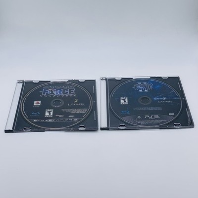 Lot of 2 Star Wars: The Force Unleashed 1 & II 2 PS3 Disc Only Scratches Tested