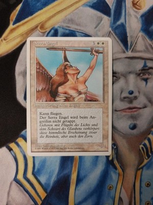 Serra Angel (German FWB) MTG 4th Edition Uncommon Creature Slightly Played x1
