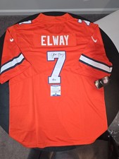 John Elway Signed Denver Broncos NIKE Jersey Auto Beckett XL