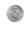 1963 Franklin Half Dollar 90% Silver –as shown no combined shipping