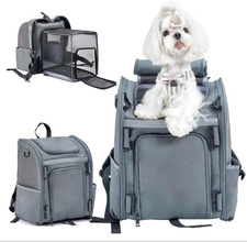 Expandable Pet Carrier, Airline-Approved Foldable and Detachable Backpack, Fits