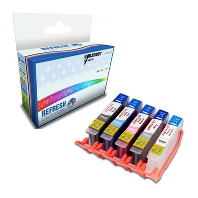 Refresh Patronen Full Set 5er Pack 6403B007 Tinte kompatibel mit Canon Druckern