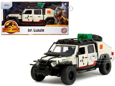 JEEP GLADIATOR PICKUP ''JURASSIC WORLD DOMINION 1/32 DIECAST MODEL CAR JADA 34465