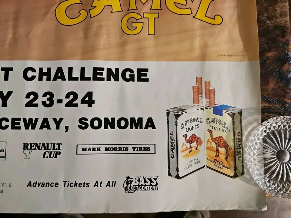 Camel GT Challenge Poster Sears Point Raceway 1983 Ford IMSA Rolled - Image 4 of 4