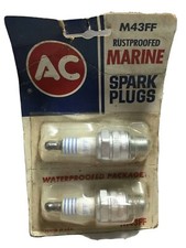 Nos M43ff Ac Gm General Motors Marine Engine Spark Plug 2-pack Oem