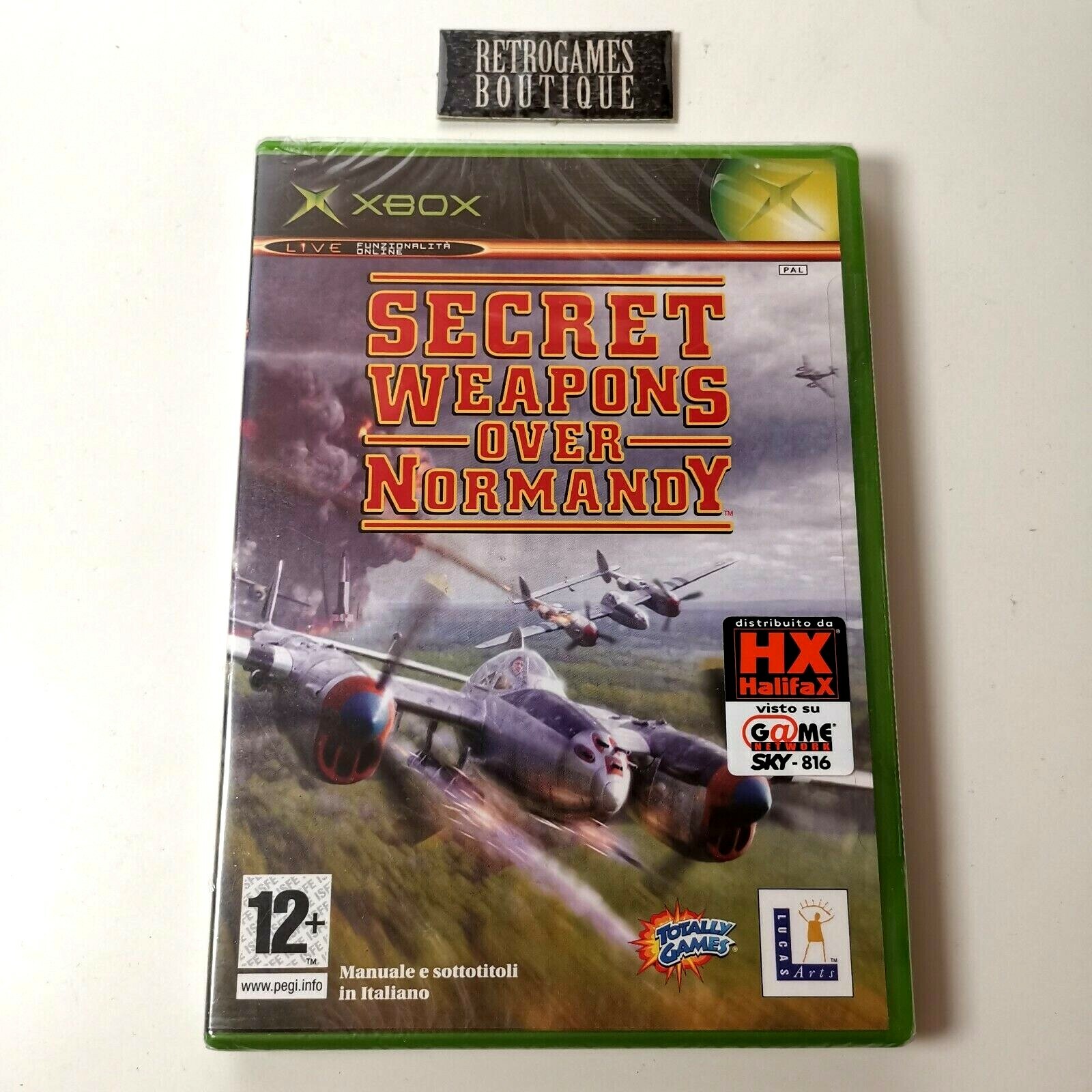 SECRET WEAPONS OVER NORMANDY XBOX ORIGINAL Pal ITA NUOVO Sigillato