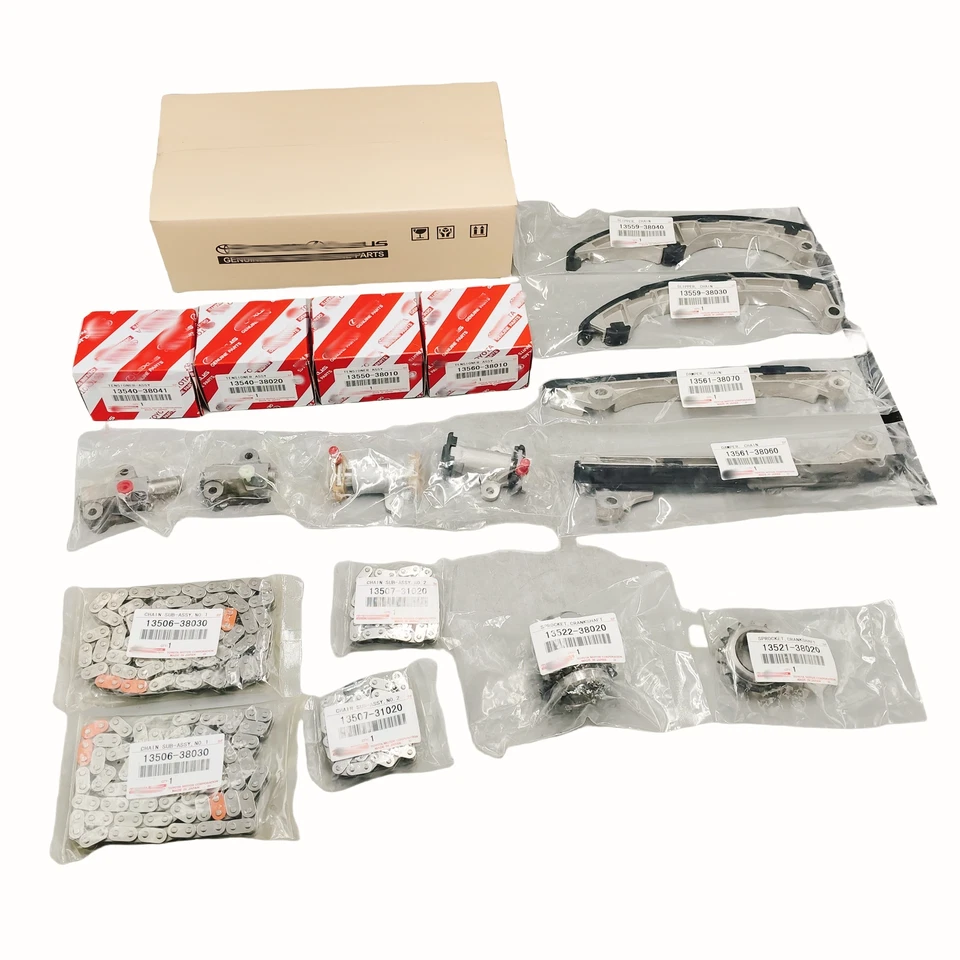 OEM Timing Chain Kit for 08-17 Toyota Tundra Lexus GX460 LS460 4.6L V8 DOHC 1UR Foto 2 de 4