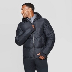 champion black puffer jacket