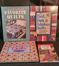 Lot of 2 Quilt books Quick, Fast Fun Scrap Quilts  Gift Wrap  Crazy Stitches