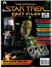 Star Trek Fact Files #158. VFN. Damar, USS Defiant, , Terok Nor, Ro Laren