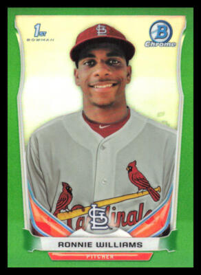 2014 Bowman Chrome Draft Ronnie Williams  Green Refractor /150  Cardinals