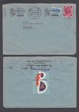 GERMANY 1954 COVER CINDERELLA LABEL (ID:355/D42886)